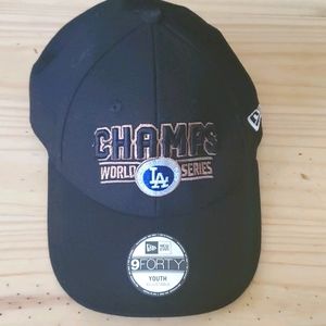 Youth LA Dodgers world series Champs hat